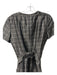 Burberry London Size 10 Gray, Black & Gold Cotton Blend Acetate Blend Dress Gray, Black & Gold / 10