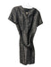 Burberry London Size 10 Gray, Black & Gold Cotton Blend Acetate Blend Dress Gray, Black & Gold / 10