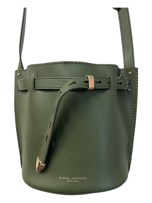 Marc Jacobs Green Leather Gold hardware bucket Shoulder & Crossbody Strap Bag Green / Medium