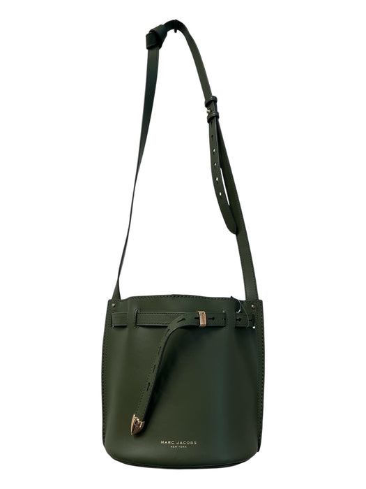 Marc Jacobs Green Leather Gold hardware bucket Shoulder & Crossbody Strap Bag Green / Medium