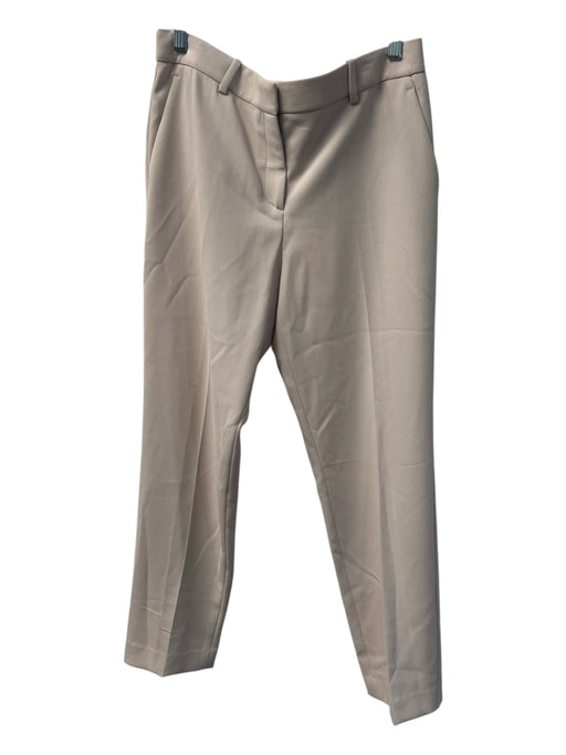 Theory Size 8 Beige Acetate Blend Crepe zip fly Side Pocket Trouser Pants Beige / 8