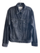 Rag & Bone Size S Black Wash Cotton Blend Denim Button Front Collared Jacket Black Wash / S