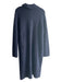 Vince Size S Navy Wool Blend Button Front Collar Long Sleeve Knee length Sweater Navy / S