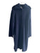 Vince Size S Navy Wool Blend Button Front Collar Long Sleeve Knee length Sweater Navy / S