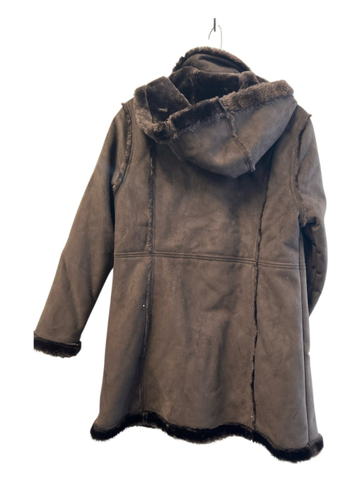 Weather Stoppers Size M Espresso Brown Polyester Faux Fur Lining Pockets Coat Espresso Brown / M