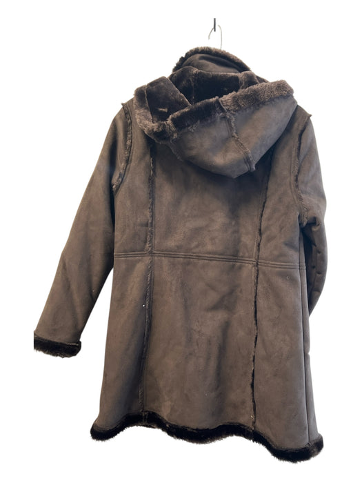 Weather Stoppers Size M Espresso Brown Polyester Faux Fur Lining Pockets Coat Espresso Brown / M