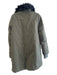 Zadig & Voltaire Size S Army Green Cotton Faux Fur Collar Double Breast Coat Army Green / S