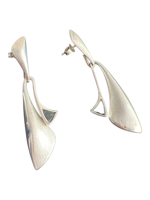 No Brand Black Stirling Silver & Leather Cord Lobster Clasp Stud Jewelry Set Black