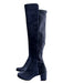 Stuart Weitzman Shoe Size 7 Navy Suede Elastic Back Almond Toe Knee High Boots Navy / 7
