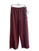 Athleta Size S Brown Polyester Drawstring Waist Pintuck Wide Leg Pants Brown / S