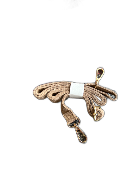 No Brand Taupe Brown Suede Genuine leather knot strap Zip closure Shoulder Bag Taupe Brown / S