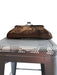 Whiting & Davis Bronze Silver Chain Clutch Snap Closure Bag Bronze / Small