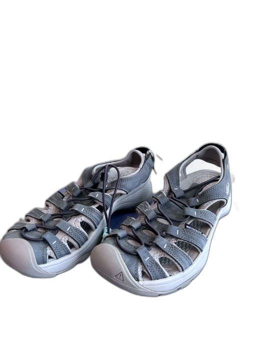 Keen Shoe Size 7.5 Grey Leather Upper Round Toe Adjustable Detail Sandal Shoes Grey / 7.5