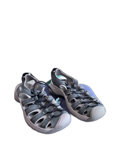 Keen Shoe Size 7.5 Grey Leather Upper Round Toe Adjustable Detail Sandal Shoes Grey / 7.5
