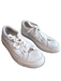 J/Slides Shoe Size 7.5 White Leather Upper Round Toe Platform Lace Up Shoes White / 7.5