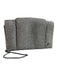 Halston Heritage Silver Manmade Material Metallic Square Magnetic Close Bag Silver / S