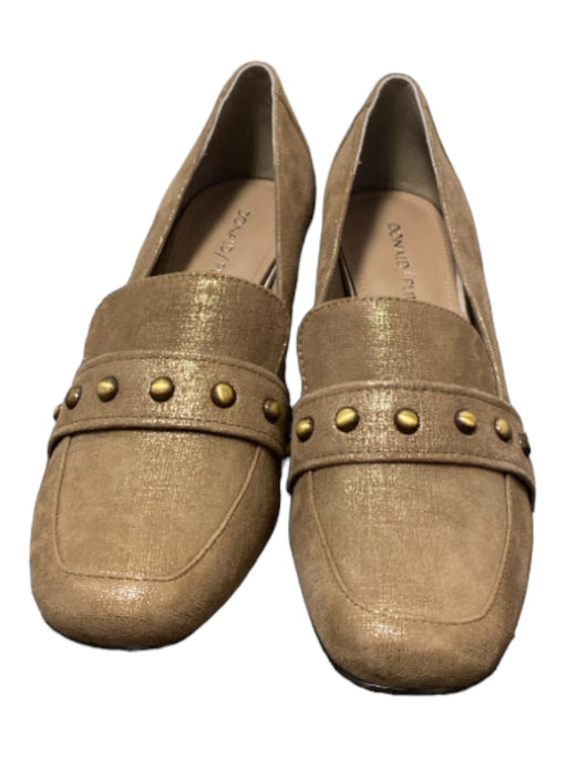 Donald J Pliner Shoe Size 7 Taupe Beige Suede Square Toe Closed Heel Pumps Taupe Beige / 7
