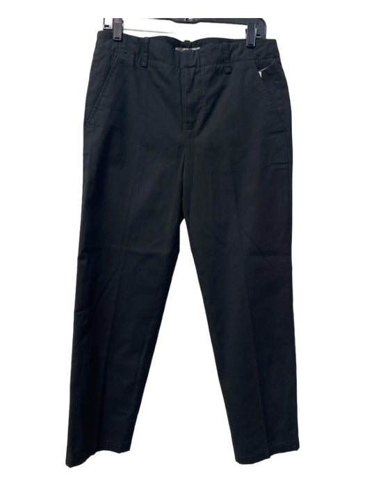 Vince Size 8 Black Cotton Blend Mid Rise Side Pocket Belt loops Zip Fly Pants Black / 8