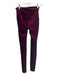 Spanx Size S Maroon Polyester Blend Velvet Stretch High Rise Leggings Maroon / S