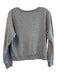 Vince Size M Grey Cotton Crewneck Long Sleeve Sequin Shimmer Top Grey / M