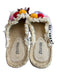 Soludos Shoe Size 8 Lavendar & multi Canvas Toe cap Pom Pom Flat Slide Shoes Lavendar & multi / 8