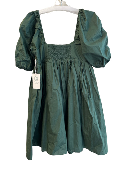 Hyacinth House Size XS Forest Green Cotton & Polyester Lined Knee Length Dress Forest Green / XS