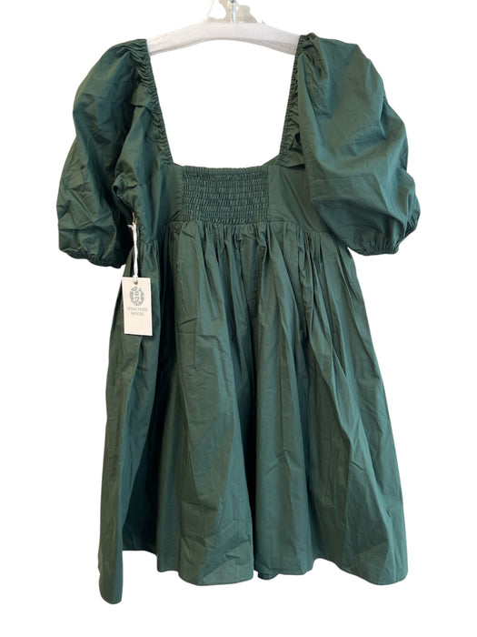 Hyacinth House Size XS Forest Green Cotton & Polyester Lined Knee Length Dress Forest Green / XS