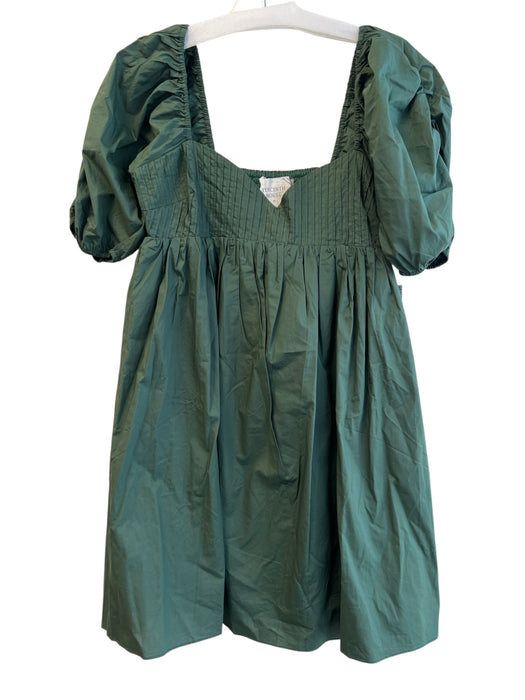 Hyacinth House Size XS Forest Green Cotton & Polyester Lined Knee Length Dress Forest Green / XS