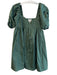 Hyacinth House Size XS Forest Green Cotton & Polyester Lined Knee Length Dress Forest Green / XS
