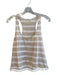 Lilly Pulitzer Size Small Tan & White Cotton Stripe Racerback Pom Pom Top Tan & White / Small
