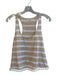 Lilly Pulitzer Size Small Tan & White Cotton Stripe Racerback Pom Pom Top Tan & White / Small