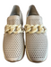Dolce Vita Shoe Size 8 Beige Leather Chunky Chain Perforated Platform Shoes Beige / 8