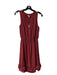 Rebecca Minkoff Size XS Cranberry Polyester Blend Sleeveless Pintuck Dress Cranberry / XS