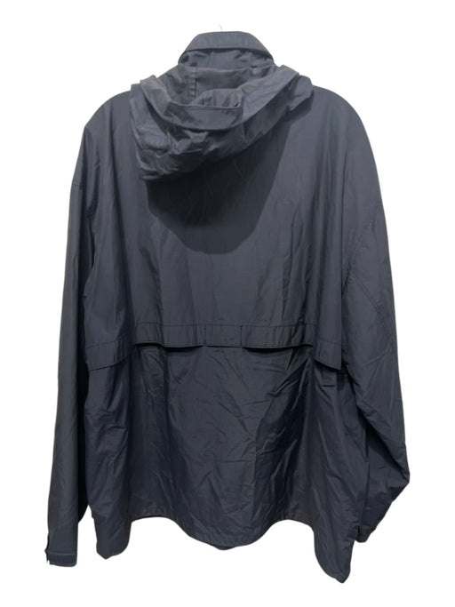 Gap Size XXL Navy Blue Nylon Blend Solid hood Men's Jacket Navy Blue / XXL
