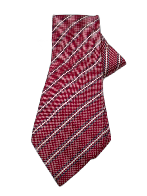 Burberry London Red, White & Blue Silk All Over Print Men's Tie Red, White & Blue