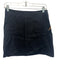 Reformation Size 6 Black Linen Back Zip Mini Skirt Black / 6