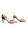 Adrienne Vittadini Shoe Size 6.5 Blush Nude Leather Mesh Rhinestone Heel Pumps Blush Nude / 6.5