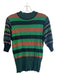 Scotch & Soda Size Est M Green & Multi Viscose Blend Knit Multi high neck Top Green & Multi / Est M