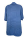 Peter Millar Size M Blue Synthetic Striped Polo Athleisure Men's Short Sleeve Blue / M