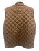 Peter Millar Size M Brown Synthetic Quilted Vest Outdoor Men's Jacket Brown / M