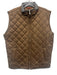 Peter Millar Size M Brown Synthetic Quilted Vest Outdoor Men's Jacket Brown / M