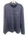 Johnnie O Size L Blue Synthetic Braves Quarter Zip Athleisure Long Sleeve Shirt Blue / L