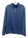 Peter Millar Size M Blue Synthetic Solid Quarter Zip Men's Long Sleeve Shirt Blue / M