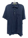 Sid Mashburn Size XL Navy Cotton Solid Polo front pocket Men's Short Sleeve Navy / XL