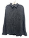 Faherty Size XL Dark Gray Cotton Blend Solid Button Up Men's Long Sleeve Shirt Dark Gray / XL