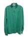 Peter Millar Size L Green Cotton Solid Sweatshirt Quarter Zip Long Sleeve Shirt Green / L