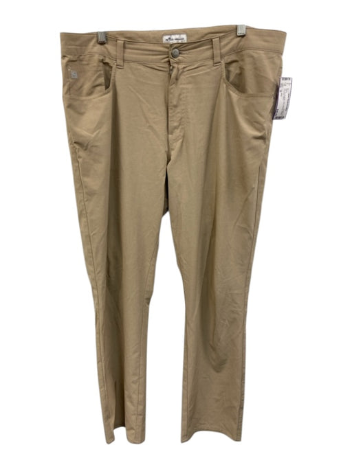 Peter Millar Size 36 Tan Synthetic Solid Athletic Khakis Men's Pants Tan / 36