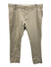 Polo Size 38 Beige Cotton Blend Solid Slim Khakis Men's Pants Beige / 38