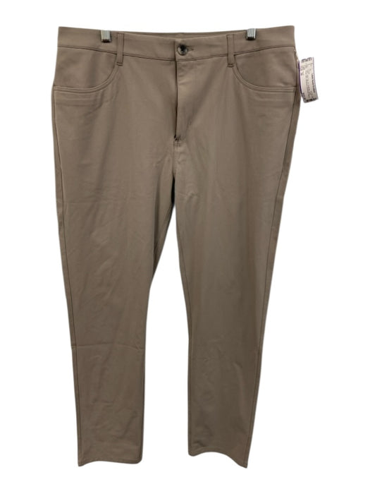 Vuori NWT Size 36 Dark Tan Synthetic Solid Slim Athleisure Men's Pants Dark Tan / 36