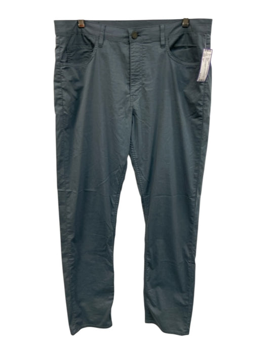 Faherty Size 34 Gray Synthetic Solid Athletic Slim Men's Pants Gray / 34